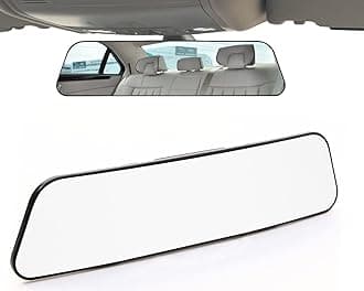 Rear View Mirror, 11.8 Panoramic Clip-On Wide Angle Rearview Mirror to Reduce Blind Spot Effectively for Car SUV Trucks – Convex, Car Interior, Clear