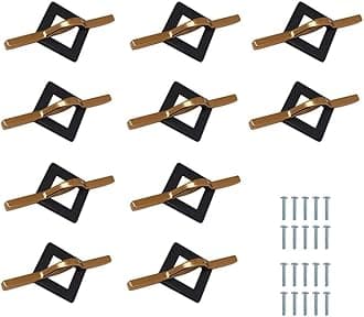 VOLO Rose Gold/Black Cabinet Knob/Wardrobe Door Knobs/Cupboard Drawer Pull Handle/Kitchen Drawer Knob(Knob_S-167_Rose Gold, 10 Pcs)