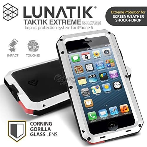 ITB iPhone 6 Metal Case Shockproof Dust/Dirt Proof Heavy Duty Protection for Apple iPhone 6 and iPhone 6S 4.7" (Silver)
