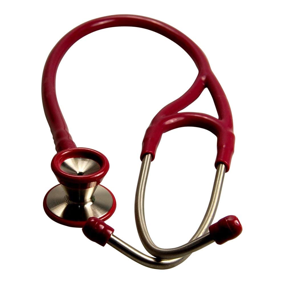 Cardiology Stethoscope - Double Head ~RED Tubes
