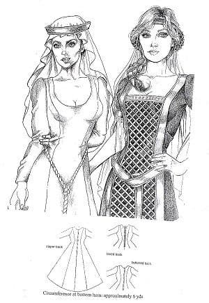 Easy Renaissance Princess (Kirtle) Gown Pattern