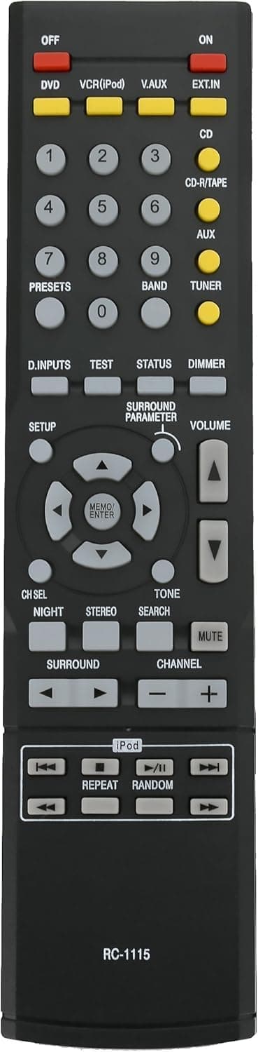 WDZP RC-1115 Replacement Remote Control fit for Denon AV Receiver AVR-1610 AVR-1705 AVR-1804 AVR-2105