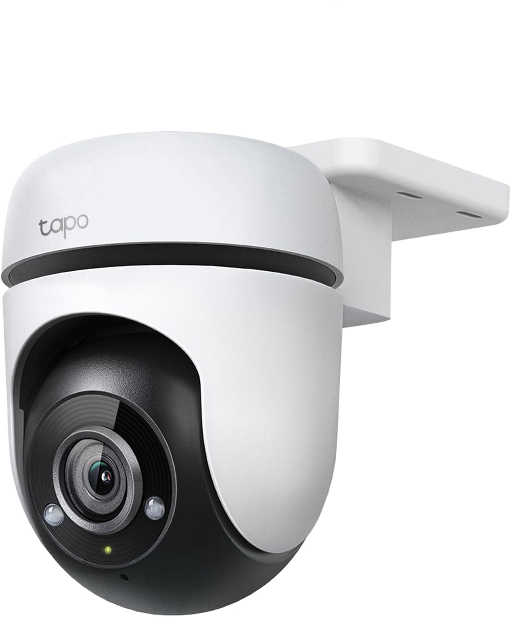 TP-Link Tapo Security Camera, 2K Outdoor Camera, Pan/Tilt, Outdoor Security, Smart Motion Tracking, 3 Million Pixels, Light, Night Vision, IP65 Waterproof, Dustproof, 1-Year Manufacturer Warranty Tapo