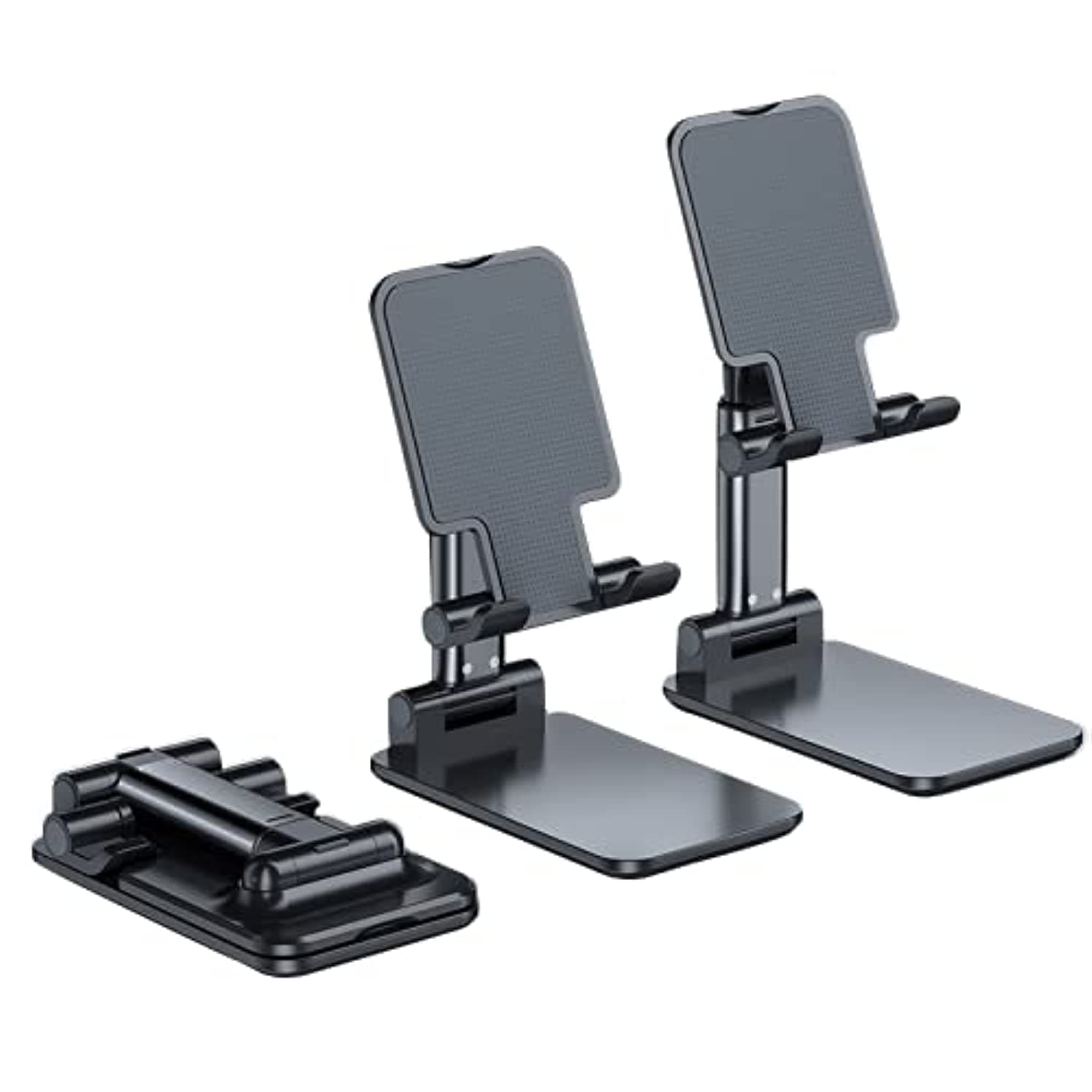 Adjustable Cell Phone Stand, Foldable Portable Stand Holder For Desk, Desktop Tablet Compatible With Smartphone, Ipad, And Tablets Black, Wstt351