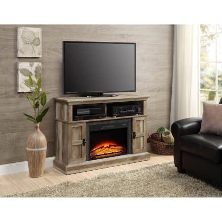 Whalen Media Fireplace Console for Flat Panel TVs up to 55" (Weathered)