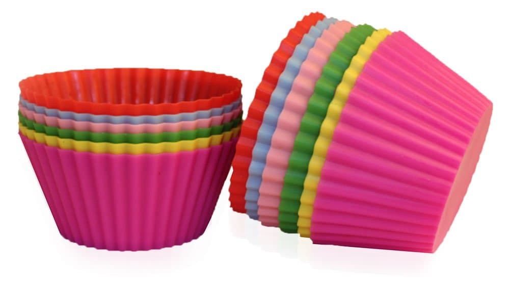 Lovin Cookin 12 Reusable Silicone Baking Cups