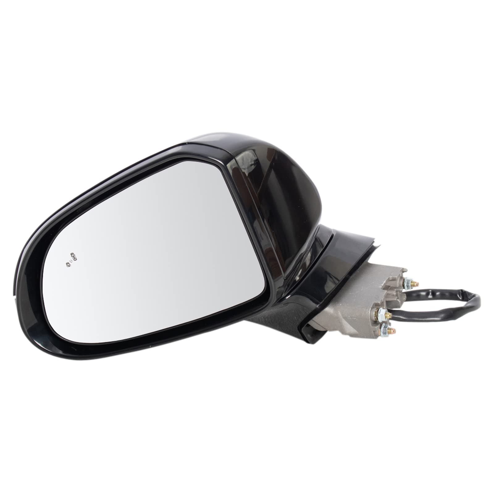 TRQ Driver Side Mirror Assembly Power Heated Blind Spot Turn Signal Puddle Light Foldaway Paint to Match Compatible with 2019-2020 Hyundai Santa Fe