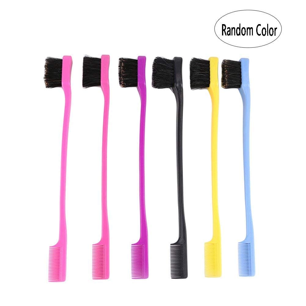 BinaryABCDouble Sided Edge Brushes Hair Brush Comb Eyebrow Brush,4Pcs
