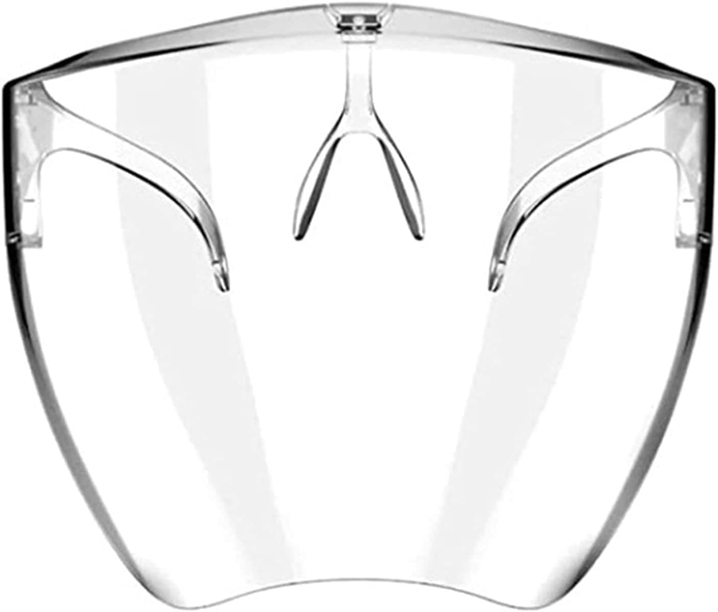 Clear Face Mask Shield - Silicone Transparent Adjustable Durable Reusable Washable,Compatible with Glasses and Other Face Coverage, Safety Full Face Guard, Shield Mouth Full Face Protection