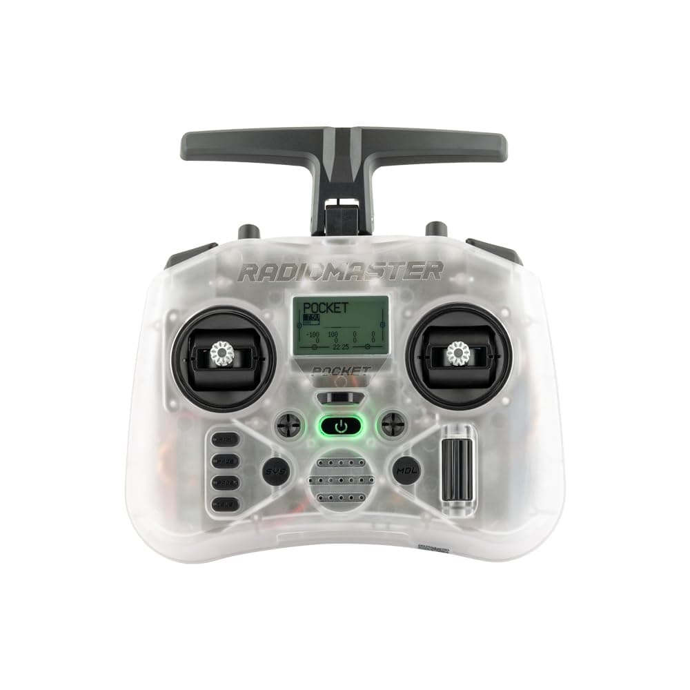 RadioMaster Pocket Remote Controller Hall Gimbal EdgeTX Built in LED Portable Lightweight (ELRS Transparent Mode 2)