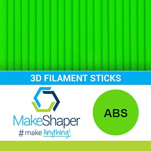 Makeshaper ABS Filament Sticks, Neon Green