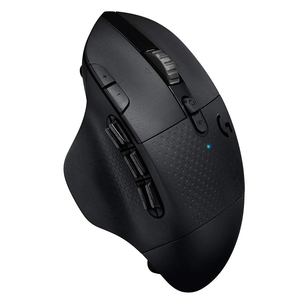 Logitech G604 Lightspeed Wireless Gaming Mouse with 15 programmable Controls, up to 240 Hour Battery Life, Dual Wireless connectivity Modes, Hyper-Fast Scroll Wheel - Black