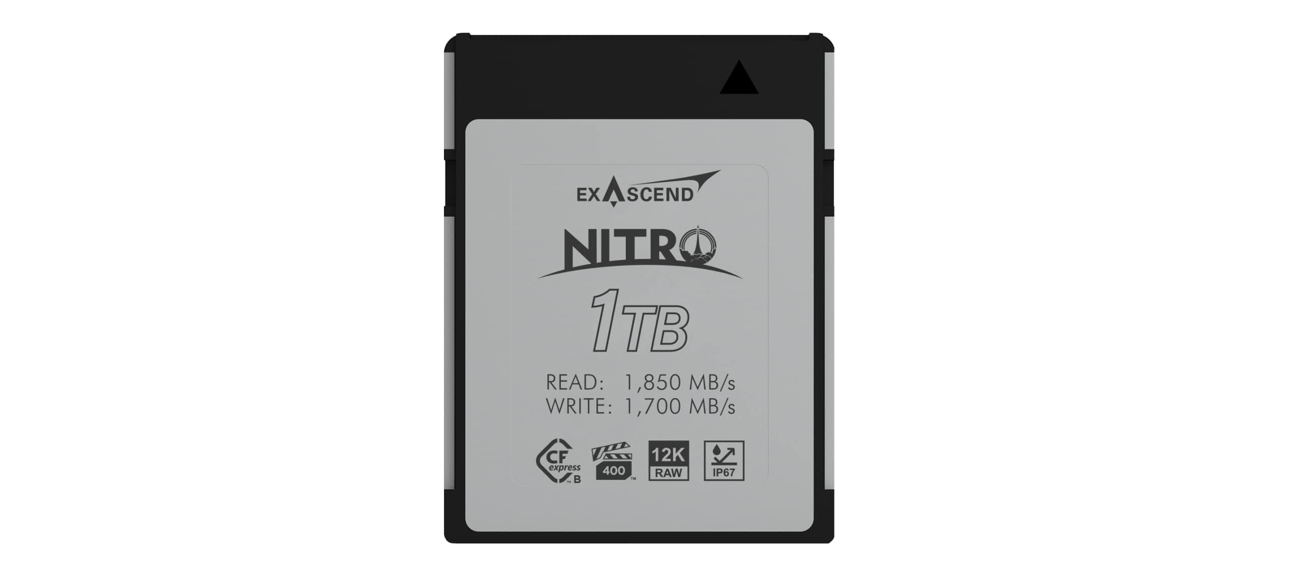 1TB Nitro CFexpress Type B Card, VPG400-Certified, IP67-Certified, Sustained Write 1,700MB/s, Compatible with Canon, Nikon, Panasonic and Other Cameras.