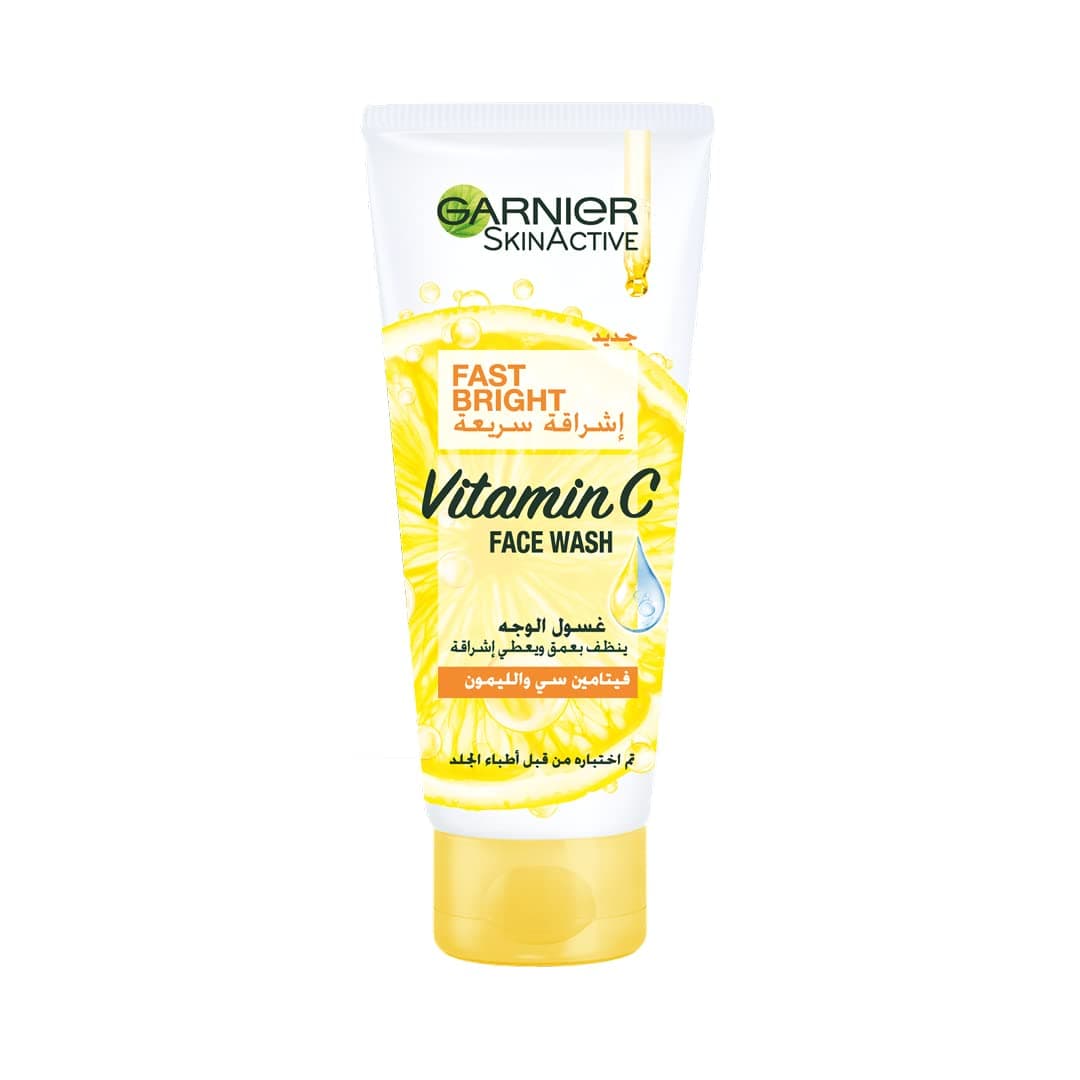 Garnier Skin Active Fast Bright Vitamin C Face Wash With Pure Lemon Essence 100 ml