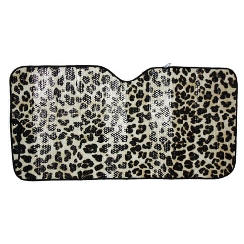 Thickened Car Auto Front Rear Sunshade Cover Sun Visor Leopard-print