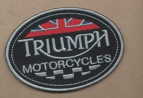 New 2 1/2 X 3 1/2 INCH Triumph Motorcycles Iron ON Patch