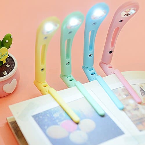 Homecube 4 Pcs Cute Macarons Convenient Portable Book Lights LED Nightlight Reading Lamp Mini Table Lamp,Color Randomly
