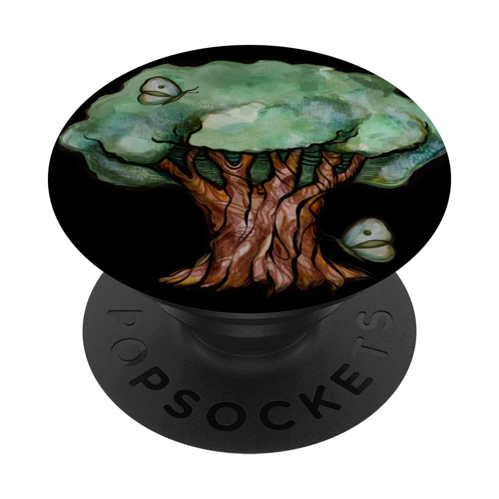 Tree Huggers Earth day tree art PopSockets Swappable PopGrip