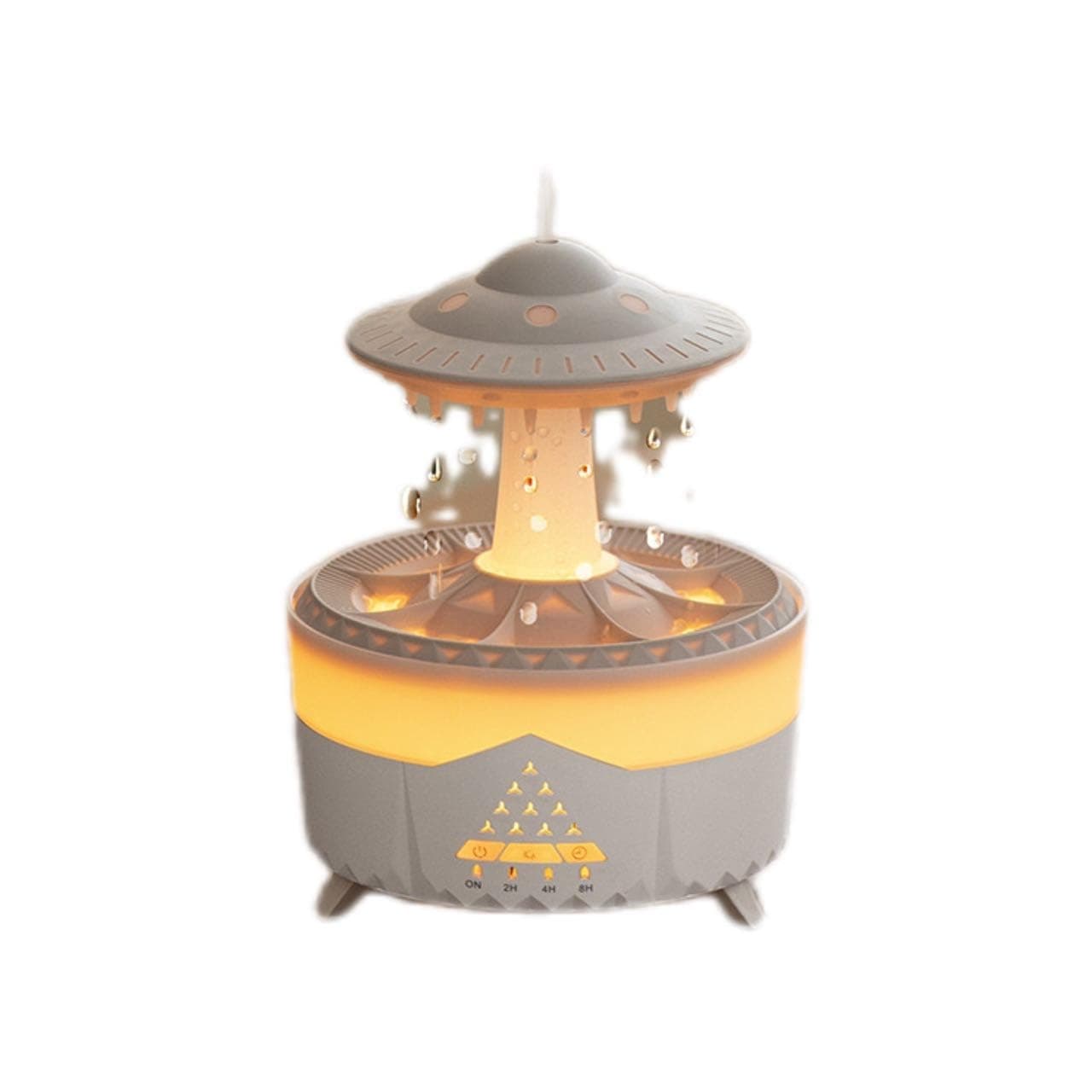 BLISSPARCEL®Raindrop Aroma Diffuser with Ambient Lighting, Ultrasonic Mist Humidifier