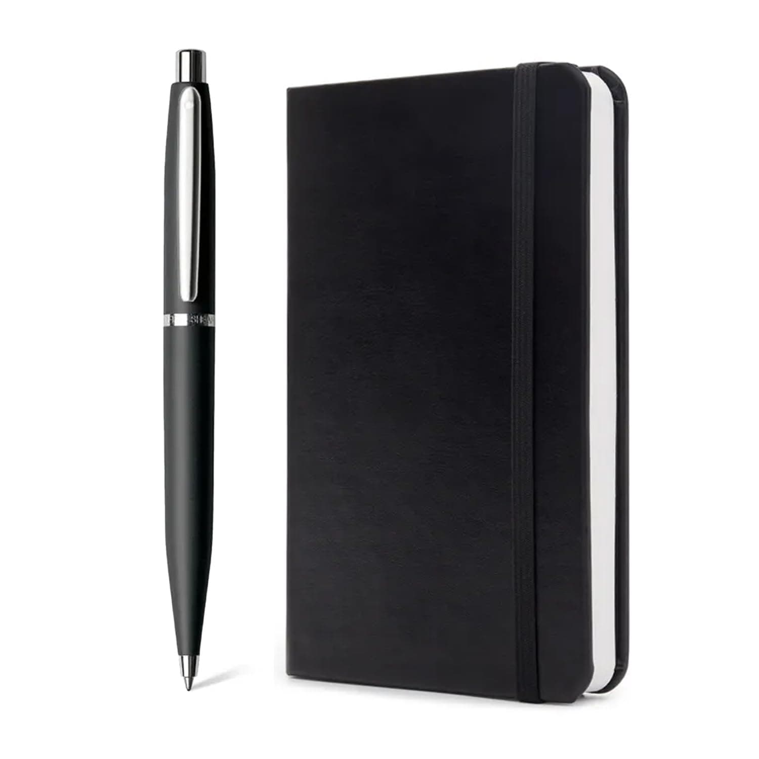 Sheaffer Gift Set VFM Ballpoint Pen With A6 Notebook Matte Black With Chrome Trims | Premium Pen Gift Sets