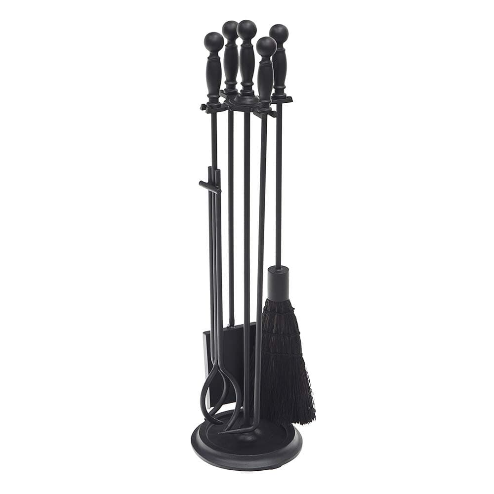 Minuteman International Fireplace Tool Set, Black