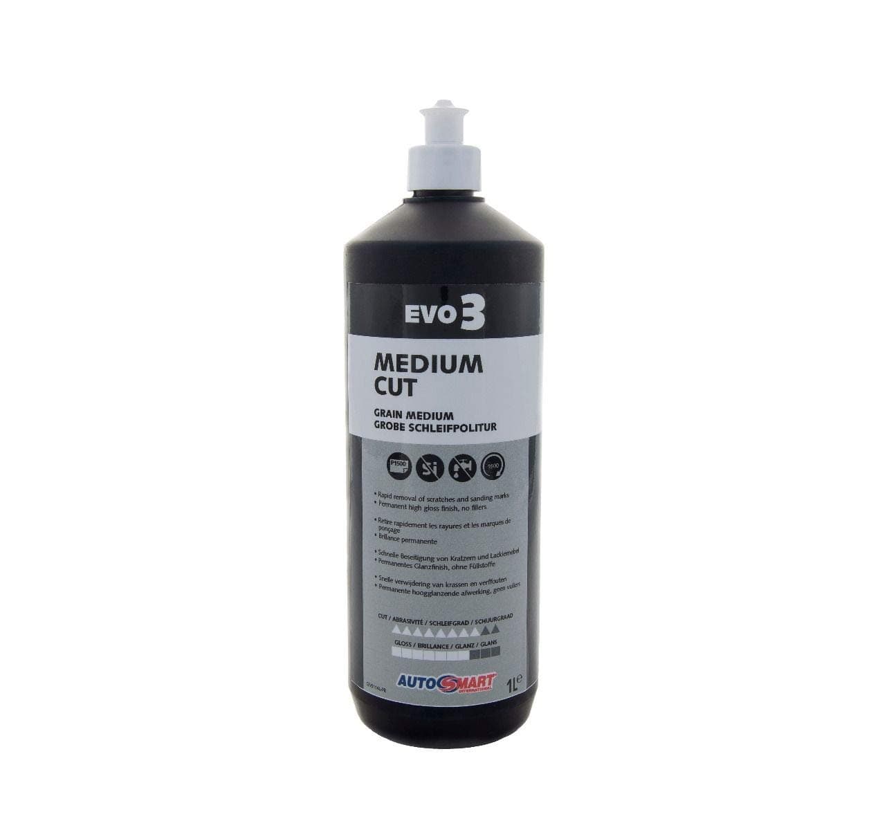 Evo 3 Medium Cut Renovation Compound Scratch Remover Polish for Cars - 1 Litre