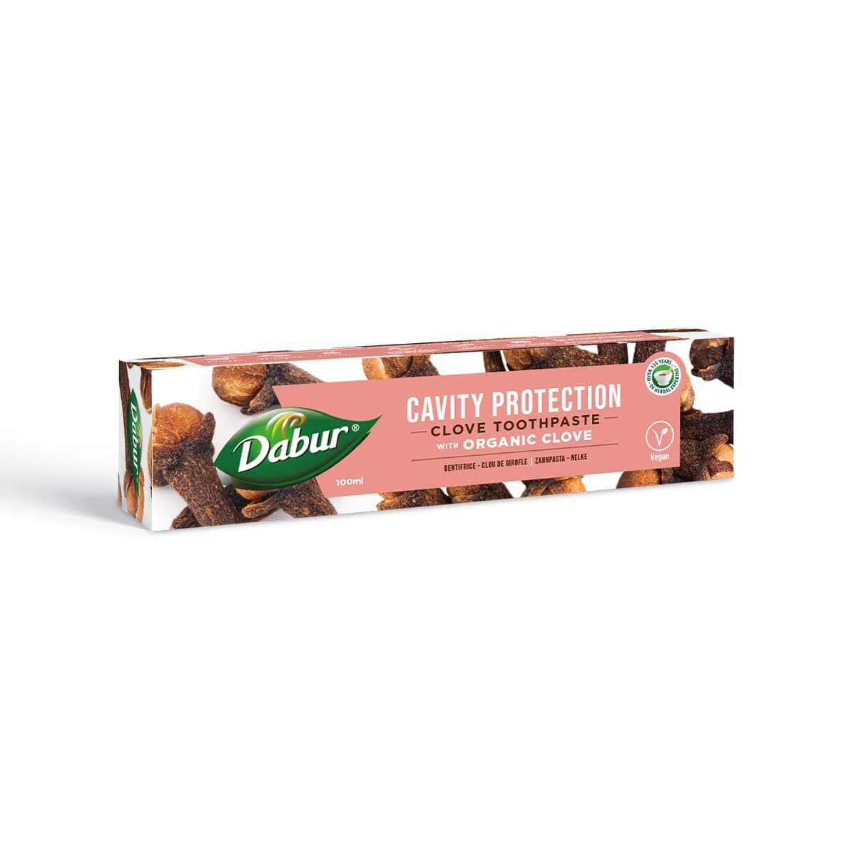 Dabur Organic Clove Toothpaste - 100ml | Cavity Protection Toothpaste | Prevent Cavities, Relieve Toothache & Maintain Oral Hygiene