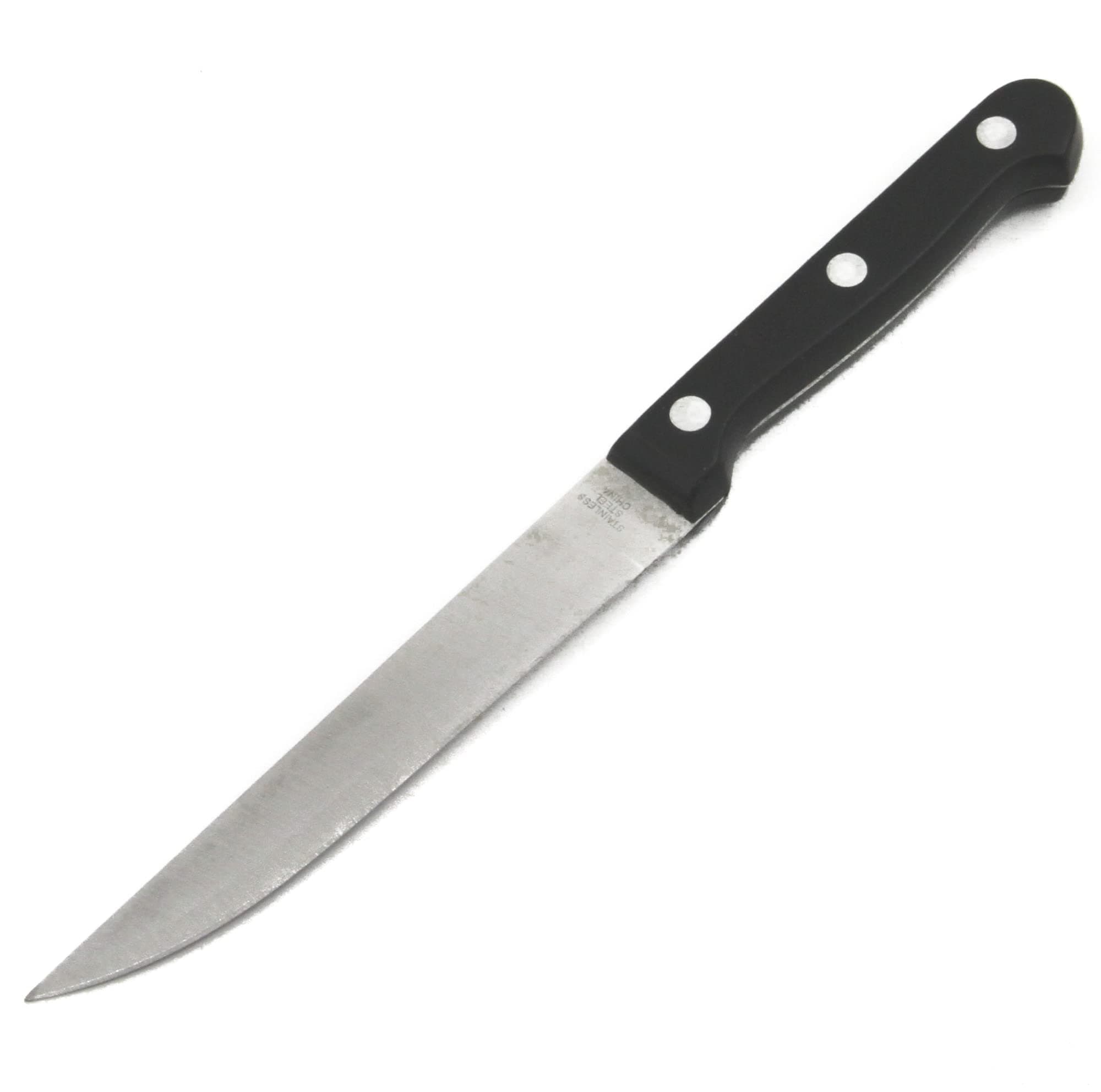 Chef Craft Select Utility Knife 5 inch blade 8.5 inches in length, Stainless Steel/Black