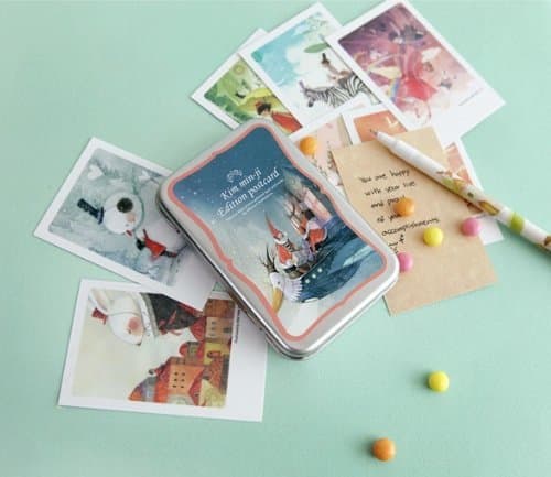 Illust Mini Postcard - Kim min ji edition