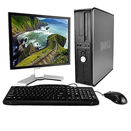Dell OptiPlex Desktop Complete Computer Package with Windows 10 Home - Keyboard, Mouse, 17in LCD Monitor(brands may vary) (Renewed)