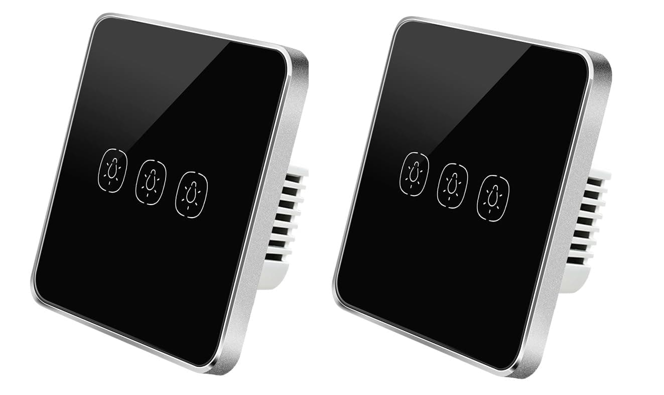 Eazyliv Smart Solutions Wifi light switch two way switch or three way to control same light from 2 way or 3 way locations for light in staircase,corridor (3G Black Two way Switch (Master + Slave))