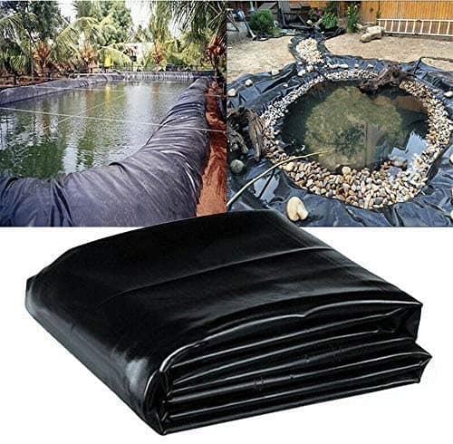 Biofloc Rubber Heavy Sheet Black (5 x 5 Meter) 500 GSM Fish Pond Liner Garden Pools HDPE Membrane Reinforced