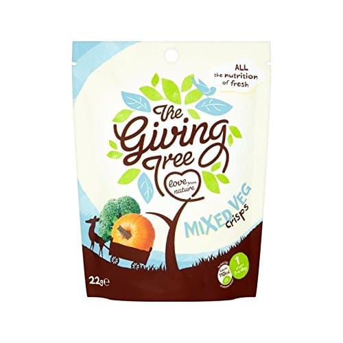 Giving Tree Vacuum Fried Mixed Veggie Crisps 22g - Pack of 4