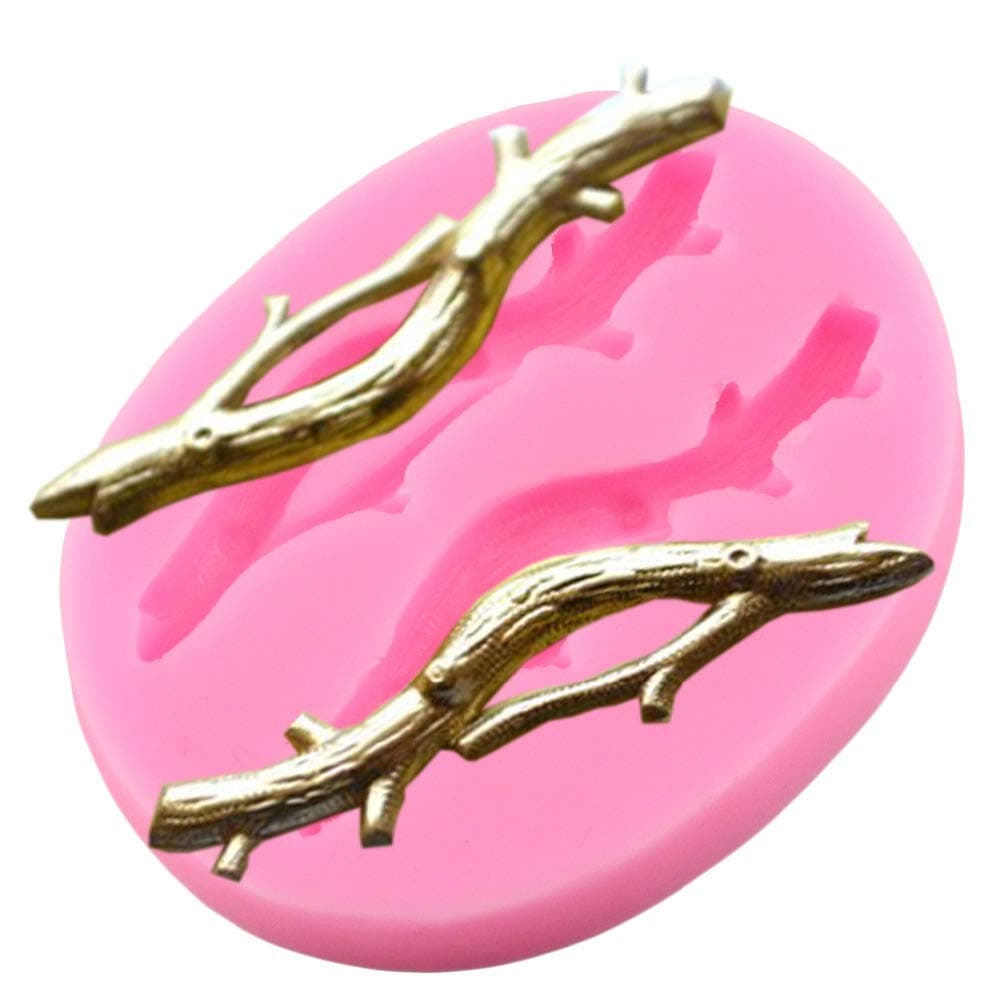 Tree Twig Branch Silicone Mold DIY Candy Desserts Ice Cube Handmade Ice Cream Jelly Shots Chocolate Soap Mould Cupcake Cake Topper Decoration Pudding Crystal Fondant Mold Gum Paste
