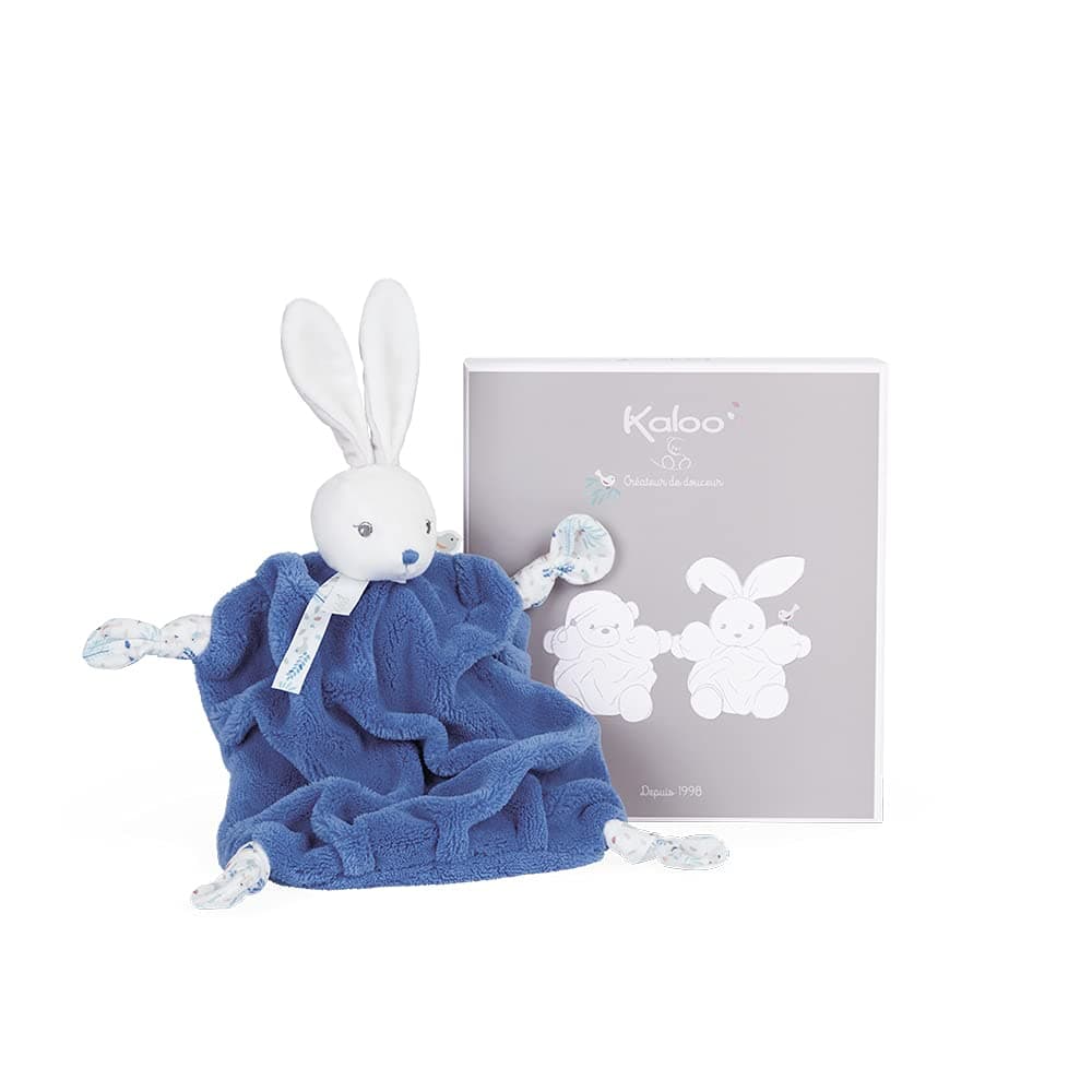 Kaloo PLUME - DOUDOU RABBIT OCEAN BLUE - 20CM