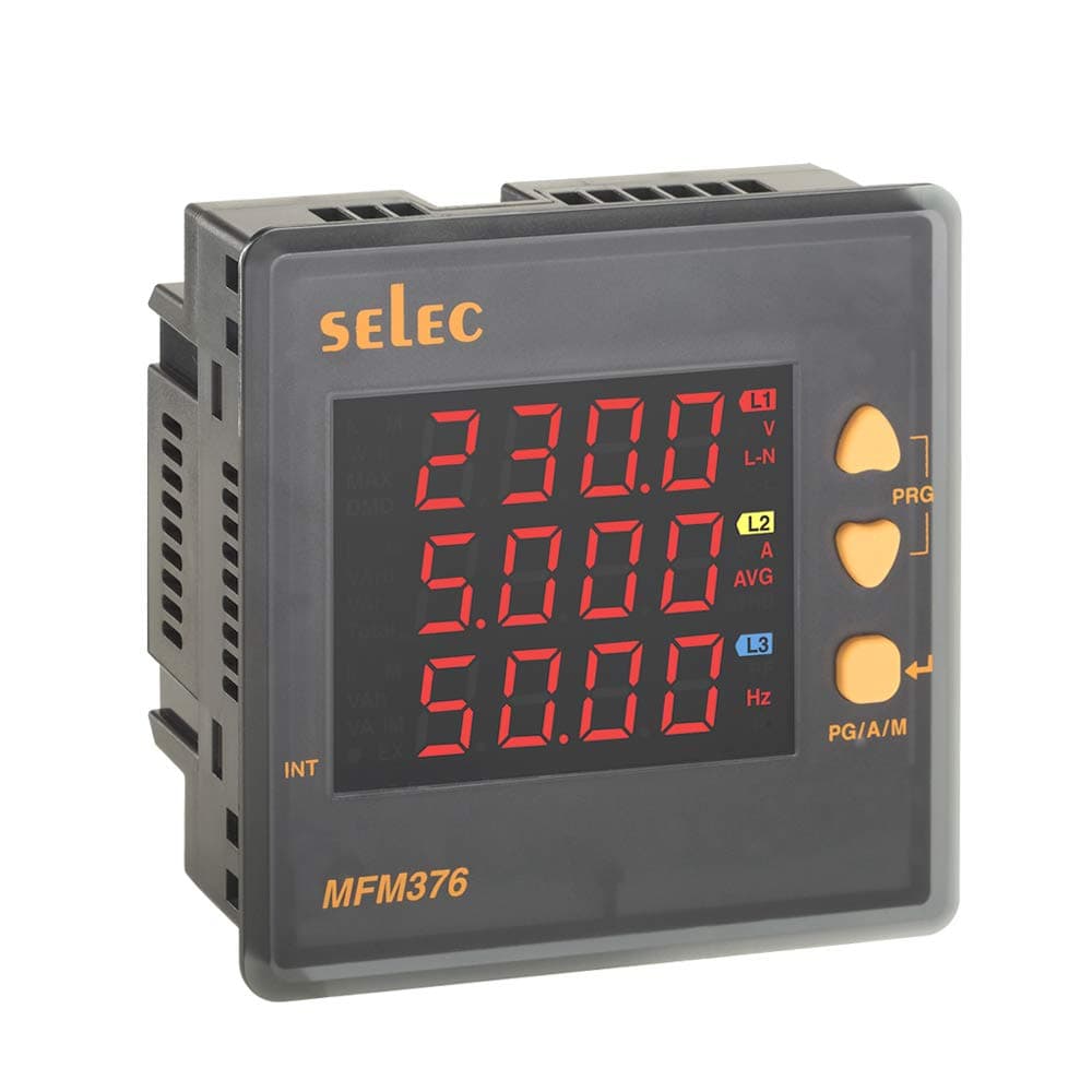 SELEC MFM376, Digital Three Phase LED Multifunction meter, Accuracy Class1