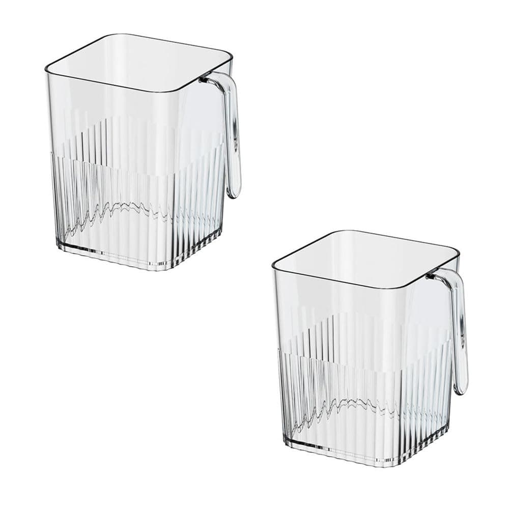 JMAHM2PC Side Door Storage Box for Refrigerator、Fridge Organizer Keep Your Fridge Organized Tidy (Transparent)