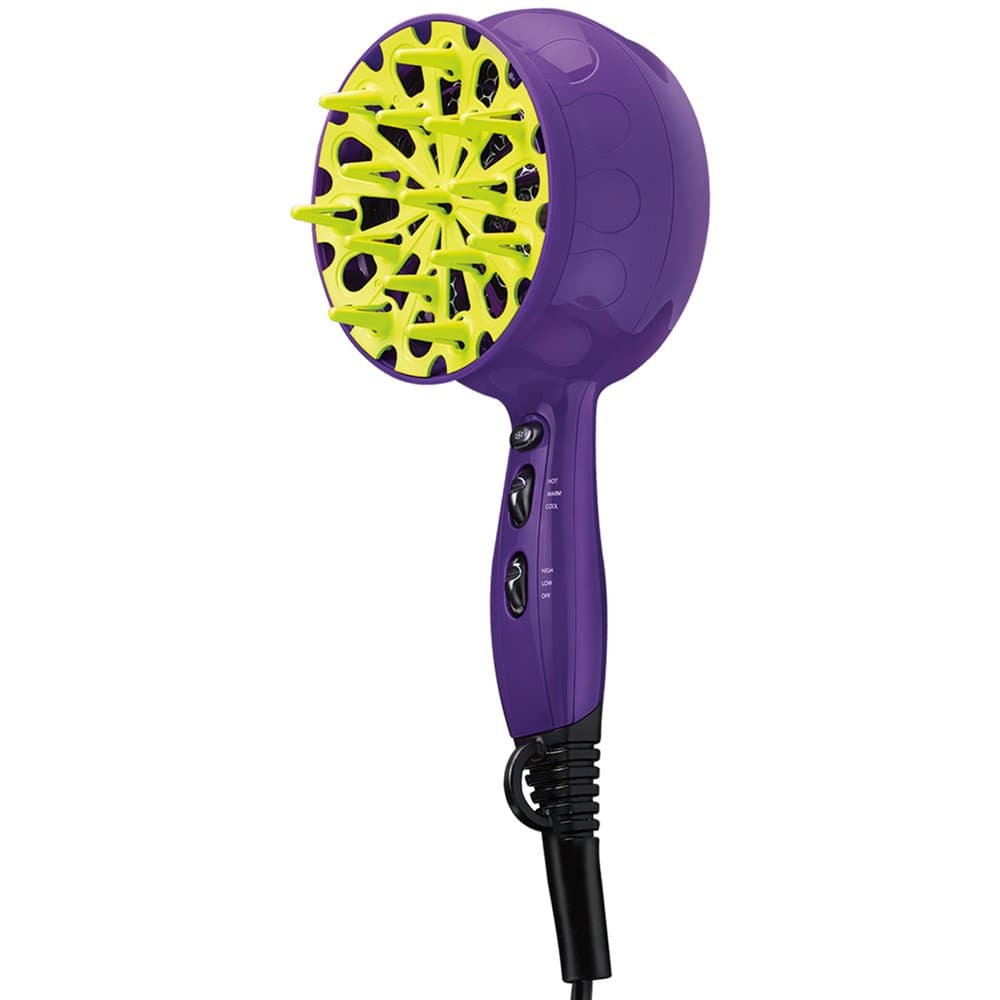 Curls-in-Check 1875W Hair Diffuser Dryer | Great for Curly Hair, Reduce Frizz & Static | Diffuser Hair Dryer Enhances Natural Curl, Waves & Texture