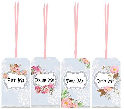20 Eat Me, Drink Me, Take Me, Open Me assorted party tags Wedding shower baby shower birthday party favors