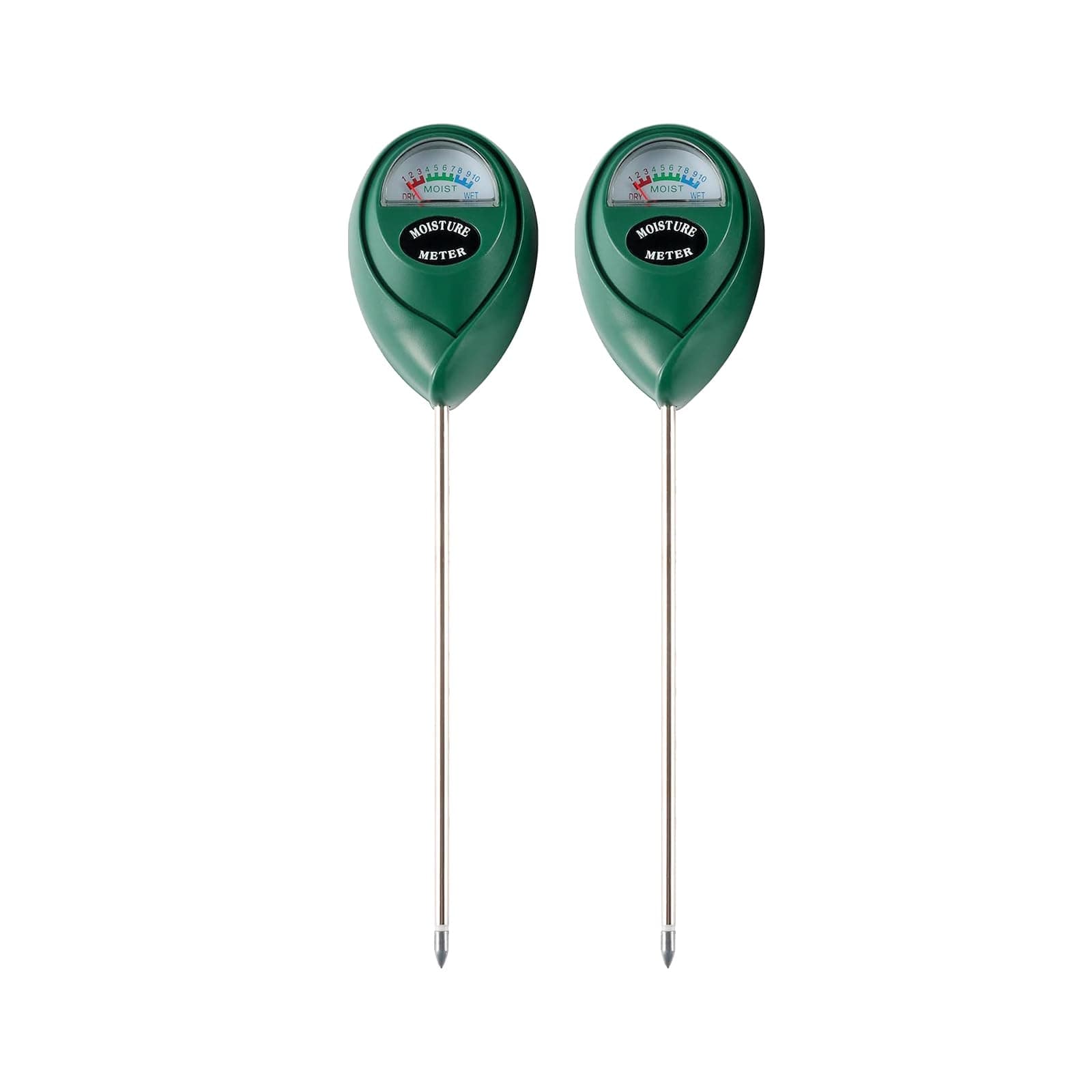 Soil Moisture Meter, 2 Pack Plant Water Meter Soil Meter Moisture Sensor Hygrometer for Indoor Outdoor Plant Care,No Battery Needed(Green)