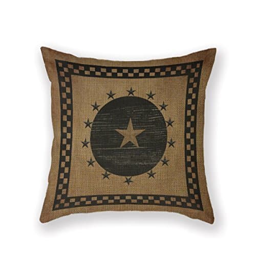 NicholasArt Primitive Country Folk Decorative Square Throw Pillow Case Personalized Cushion Cover Home Decorative Pillow Cover 18x18