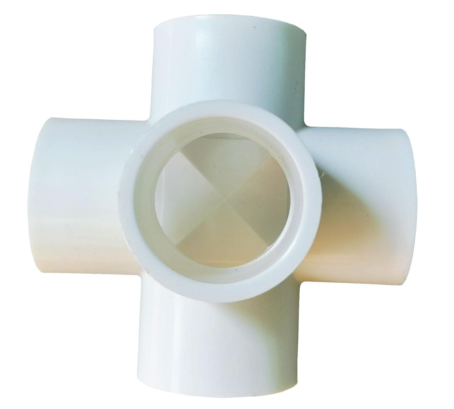 DEHRAN UPVC 5-Way Elbow 1" inchi (32mm) Pipe Fitting for Green House Project Home Office Water Fitting Furniture and Plumbing Projects White Color (1)