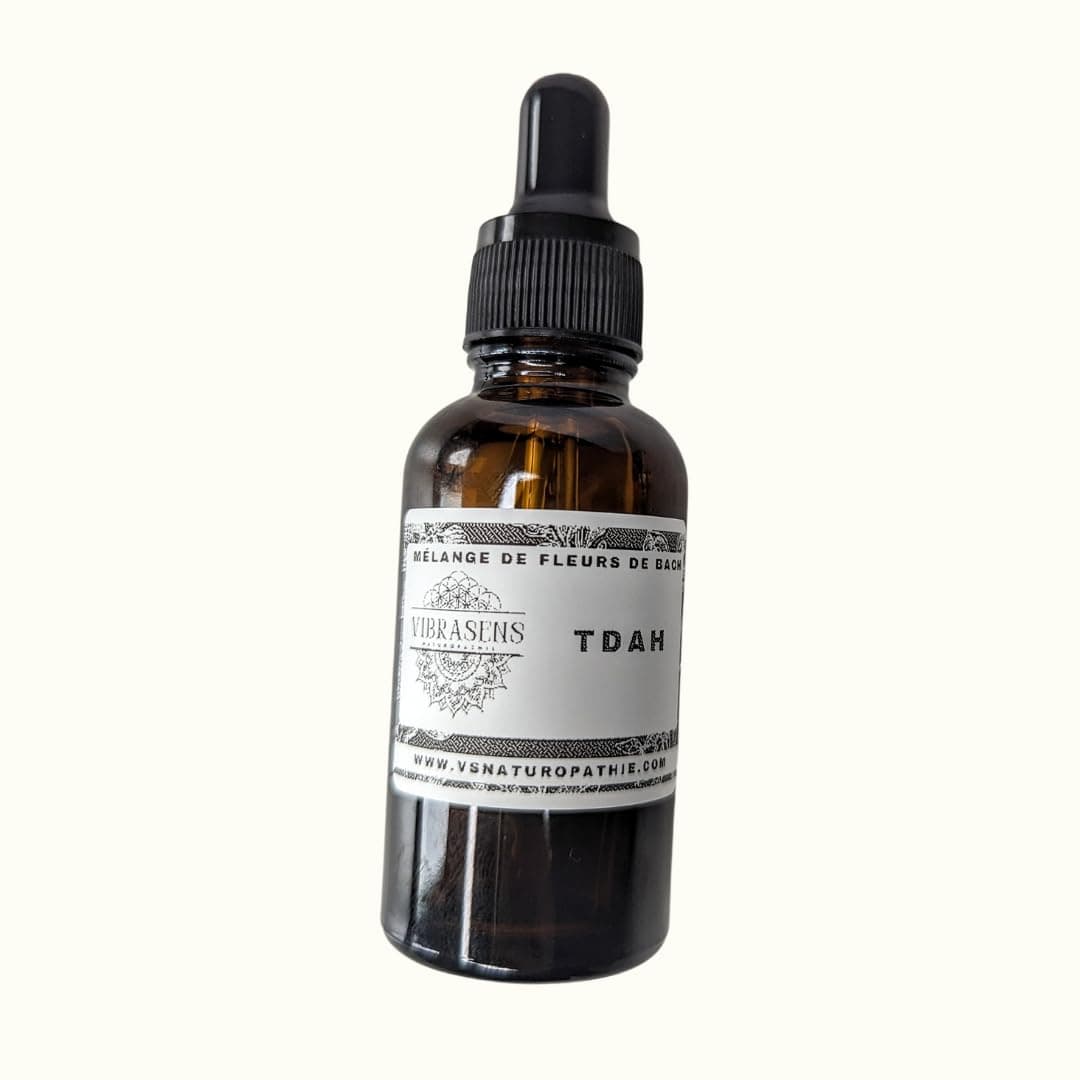 Bach Floral Elixir - ADHD - Bach Flower - 30 ml - For Attention Disorder and Hyperactivity Deficit - 100% Natural - N°1 French Naturopathic Elixirs - Proven Effectiveness