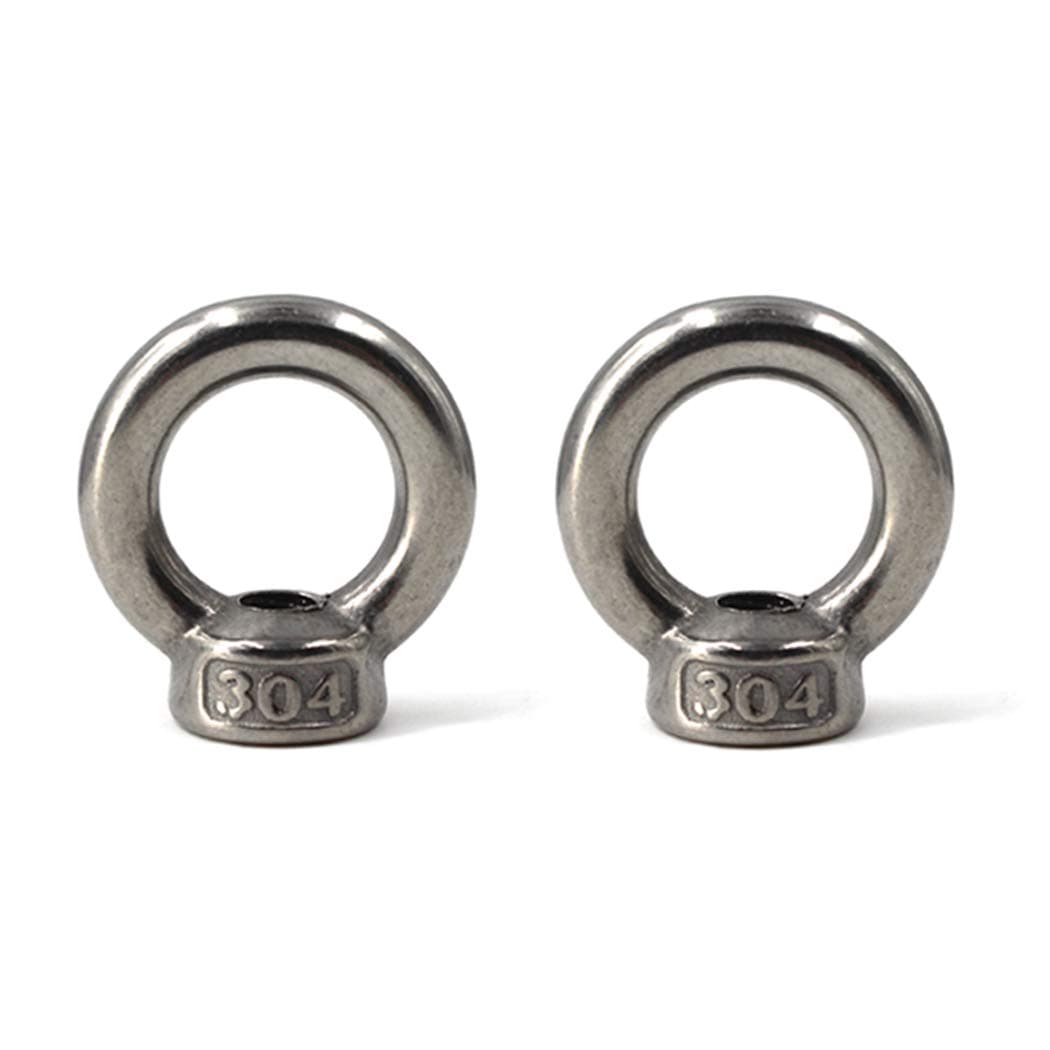 M14 Ring Shape Lifting Eye Nut 304 Stainless Steel Threaded Nut Fastener-2 Pack