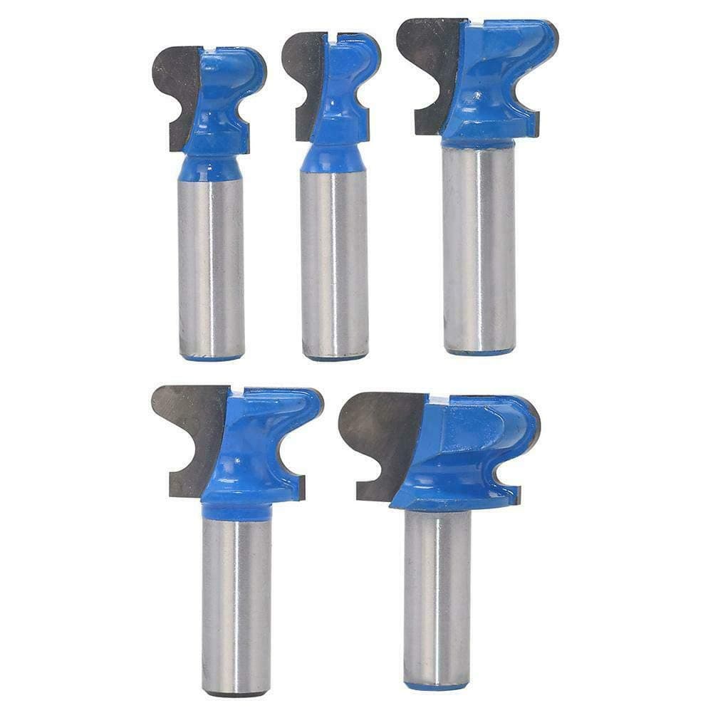 HA1791H End Milling Cutter Bit, 1/4inch Shank Finger Pull Drawer Pull Stool Molding Cutter 1inch Cutting Dia, Pack of 1,Silver