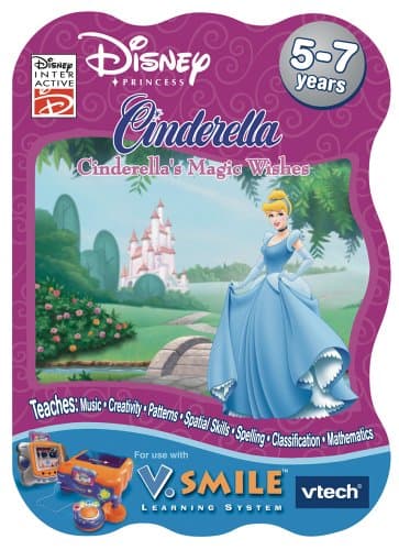 VTech VSmile Disney's Cinderella Cinderella's Magic Wishes Learning Game