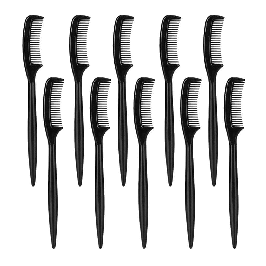 WANGCL Eyelash Comb 10pcs Plastic Mini Eyebrow Tool for Extension Trimming Grooming
