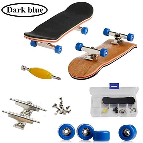 Mini Fingerboard, Professional Finger Skateboard for Tech Deck Maple Wood DIY Assembly Skate Boarding Toy Sports Games Kids