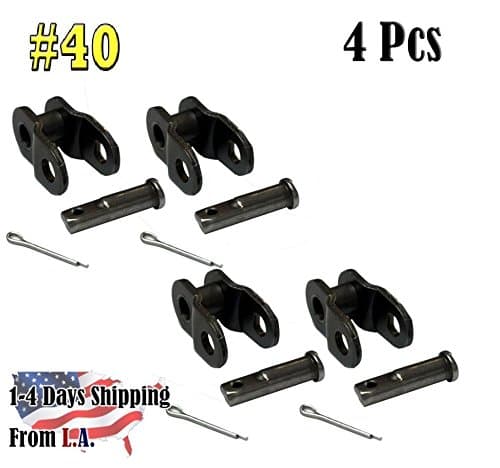 Jeremywell 4-Pieces Offset Link #40, 1/2 Link/Half Link/Crank Link