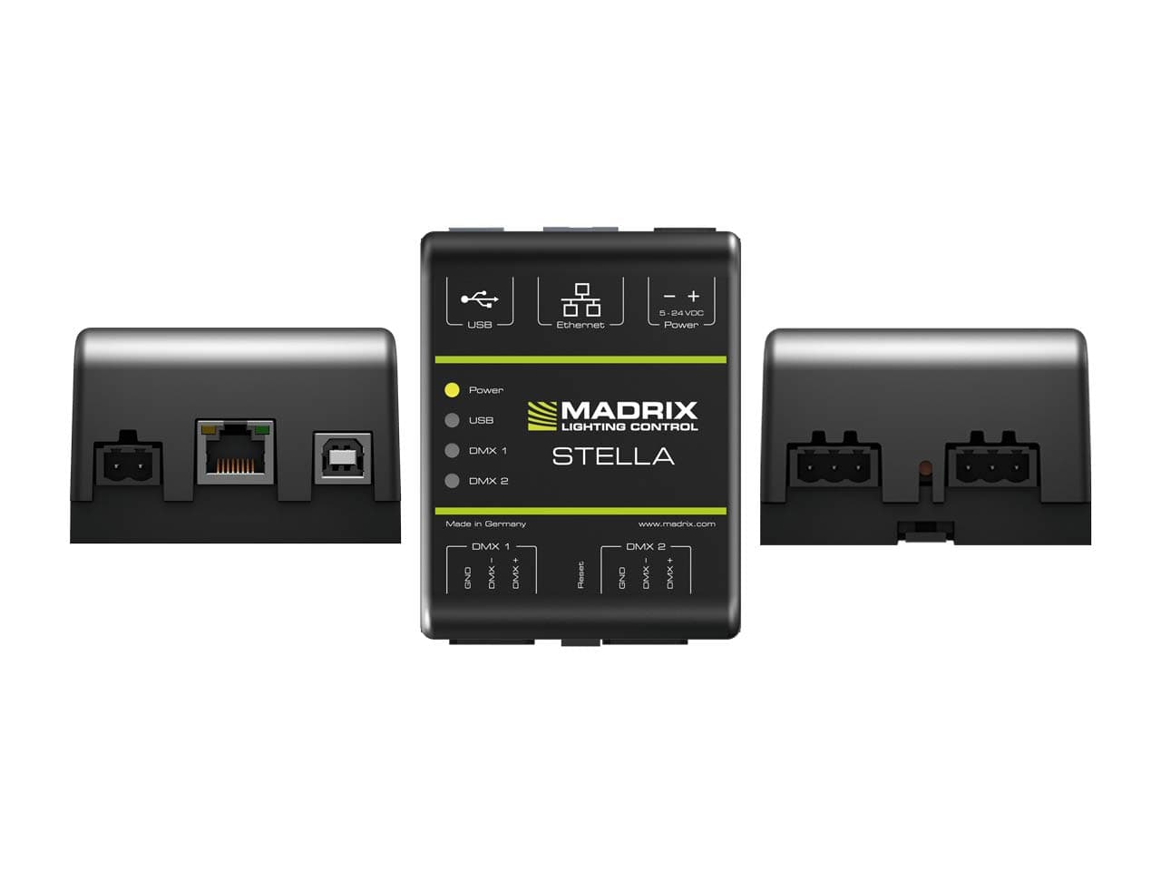 Madrix M0010084 "Stella A 2-Port Art-Net Node or DMX 512" USB Interface for Solid State Project